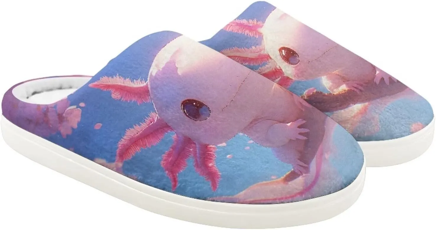 Animal Children's Slippers Boys Girls Cute House Shoes Soft Plush Warm Slippers Winter Non Slip Indoor Fuzzy Slippers Size 9-15