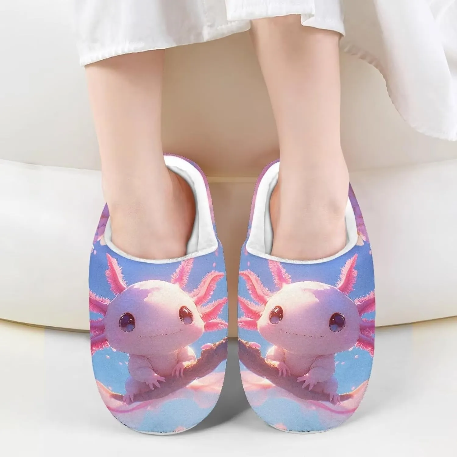 Animal Children's Slippers Boys Girls Cute House Shoes Soft Plush Warm Slippers Winter Non Slip Indoor Fuzzy Slippers Size 9-15