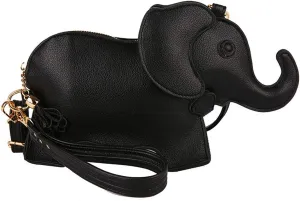 Animal Elephant Shape Crossbody Bag Purse Fashion Women Pu Leather Chic Shoulder Bag Clutch for Girls
