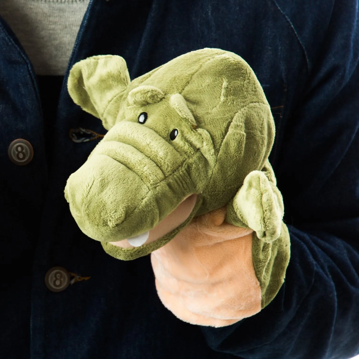 Animal Hand Puppets Set for Kids & Adults - 12.5" Premium Quality Soft Plush Toys with Movable Mouths - Perfect for Storytelling, Teaching, Preschool, Role-Play - Durable, Vibrant, Educational Puppets