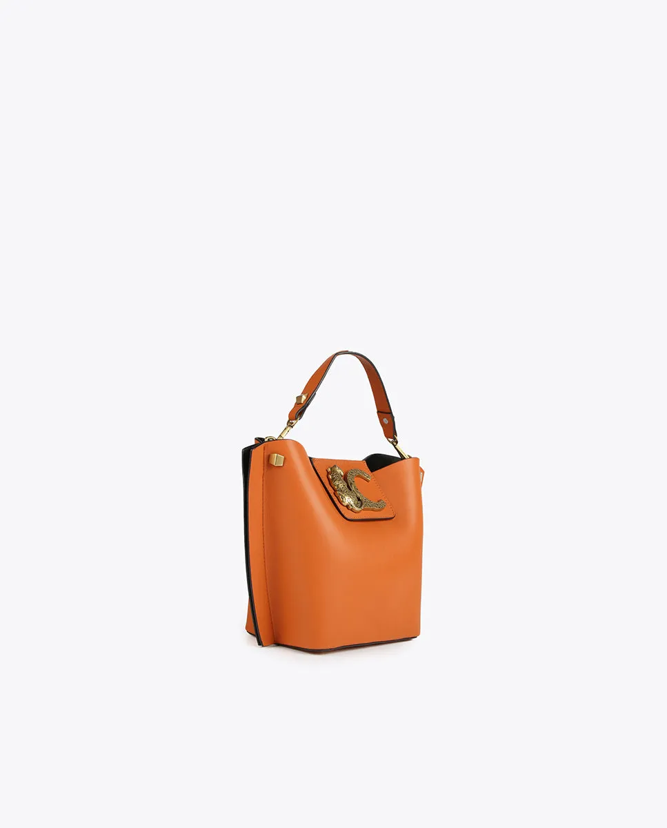 Animal logo crossbody bag