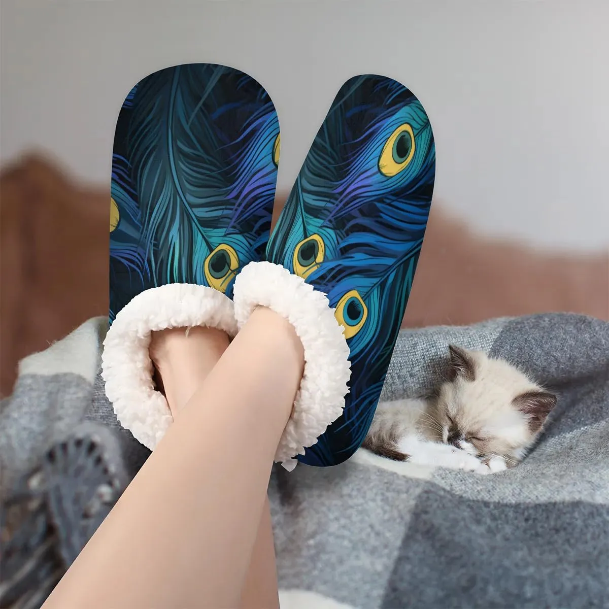 Animal Rooster Floral Soft Home Slippers for Women Lightweight Men's House Shoes Women's Slippers