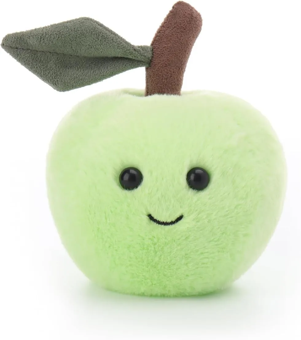 Apricot Lamb Sweet Green Apple Stuffed Animals for Kids, Soft Cute Plush Toys for Baby Girl and Boy, 5 Inches