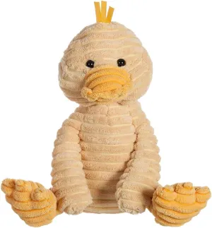 Apricot Lamb Toys Plush Corduroy Duck Stuffed Animal Soft Cuddly Perfect for Child (Corduroy Duck, 9 Inches)