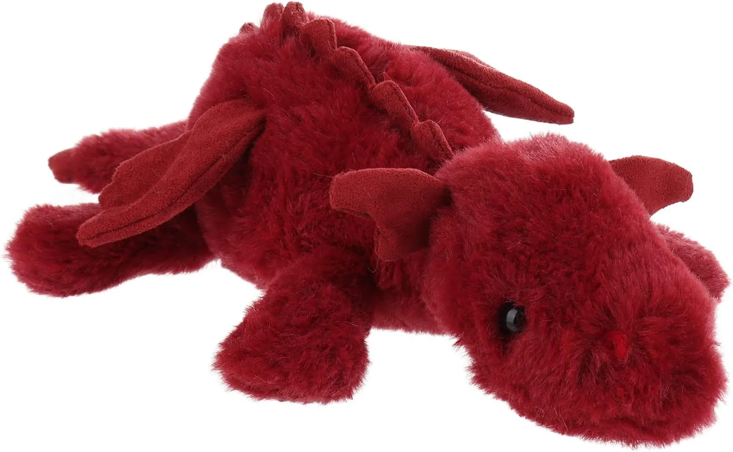 Apricot Lamb Toys Plush Plum Lying Dragon Dinosaur Stuffed Animal Soft Cuddly Perfect for Child (Red Dragon,15 Inches)