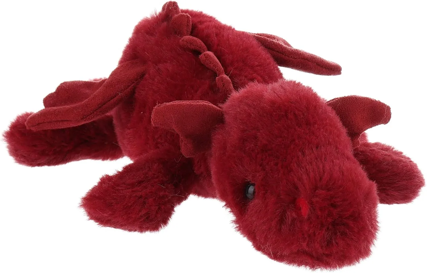 Apricot Lamb Toys Plush Plum Lying Dragon Dinosaur Stuffed Animal Soft Cuddly Perfect for Child (Red Dragon,15 Inches)