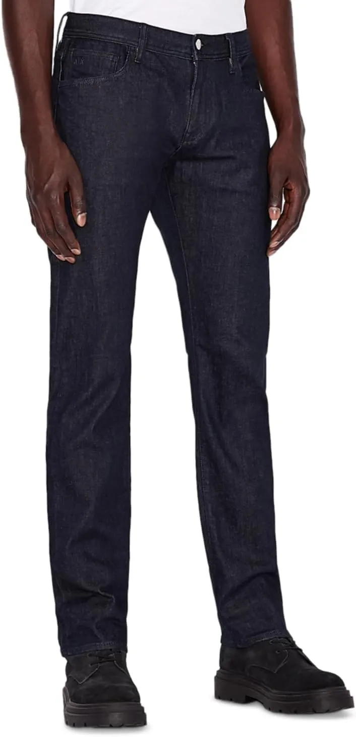 Armani Exchange Men's 5 Pocket Slim Denim Dark Rinse