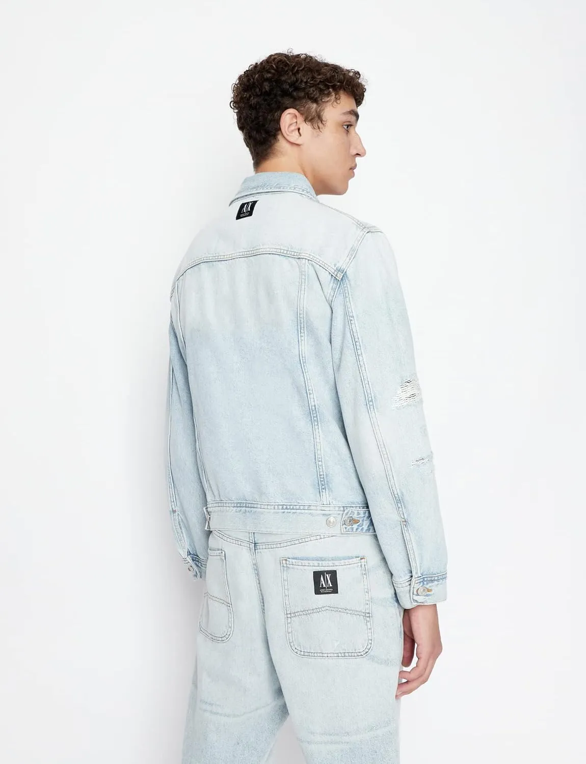 Armani Exchange Men's Basics by Armani Classic Denim Jacket