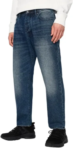 Armani Exchange Men's J71 90s Baggy Ankle Fit Non Stretch Cotton Denim