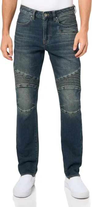 Armani Exchange Men's Skinny Biker Fit Stretch Cotton Bull Denim 5 Pocket Pant