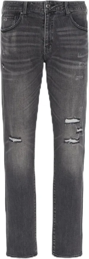 Armani Exchange Men's Slim Fit Stretch Cotton Denim 5 Pocket Pant