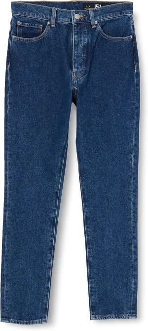 Armani Exchange Women's Classic Five Pocket Denim Blue Jeans