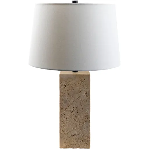 Artistic Travertine Lamp