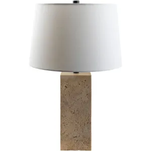 Artistic Travertine Lamp
