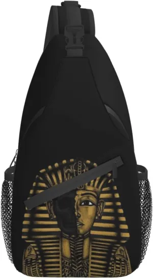 ASYG Ancient Egyptian Sling Bag Crossbody Chest Daypack Casual Backpack Egyptian Shoulder Bag Egyptian Decor