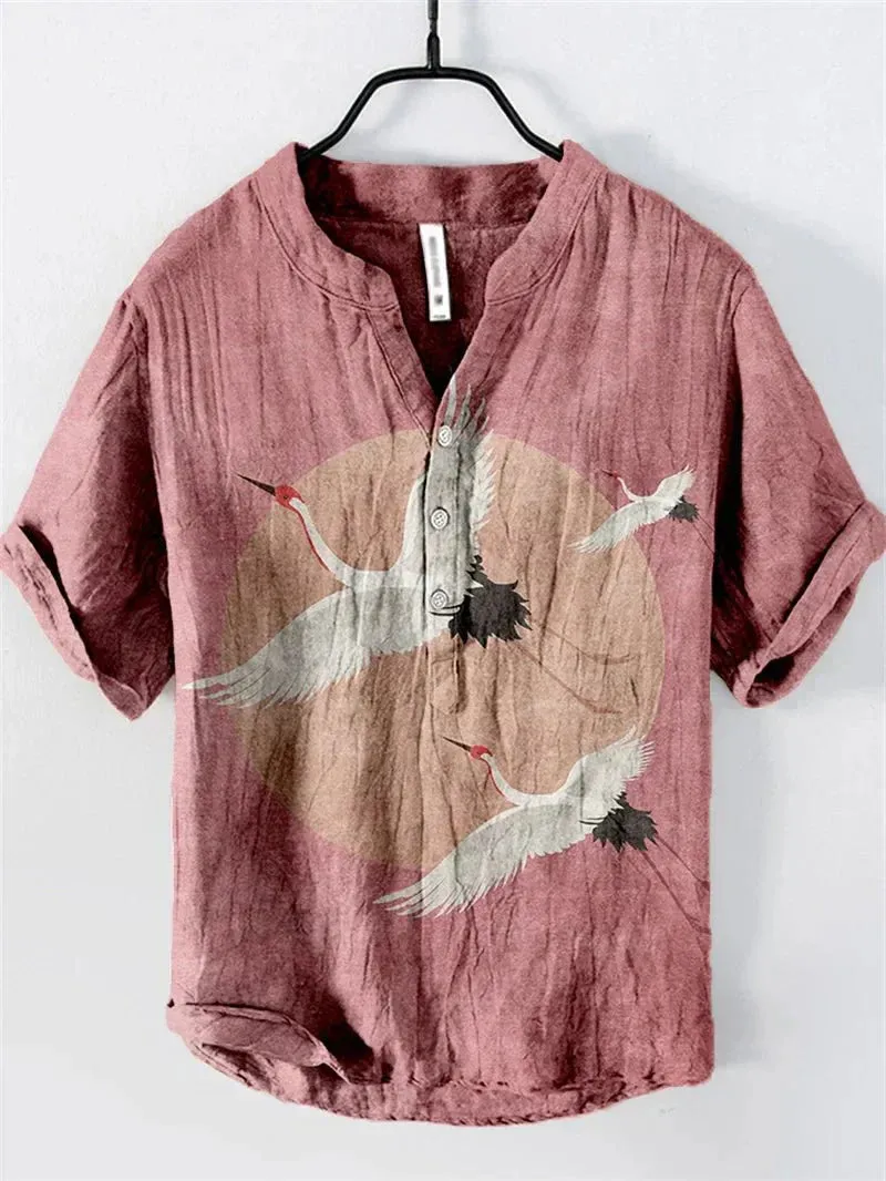 AUGUSTUS - ARTISTIC LINEN-SILK SHIRT