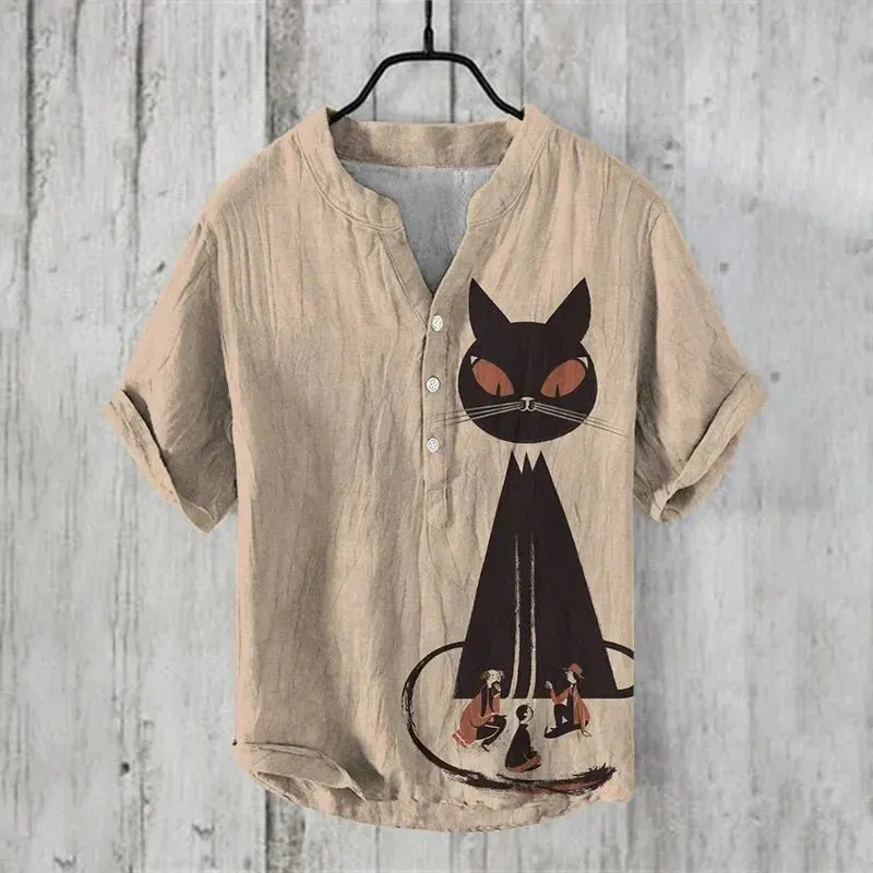 AUGUSTUS - ARTISTIC LINEN-SILK SHIRT