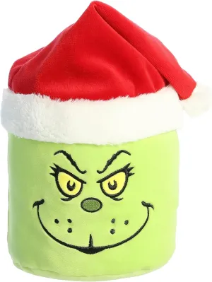 Aurora® Whimsical Dr. Seuss™ Santa Grinch Mallows™ Stuffed Animal - Magical Storytelling - Officially Licensed - Green 6 Inches