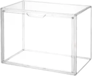 Bag Storage Box Handbag Organizer Practical Sturdy Portable Show Case Storage Cabinet Clear for Apartment Closet Office Home, 36cmx22cmx27cm
