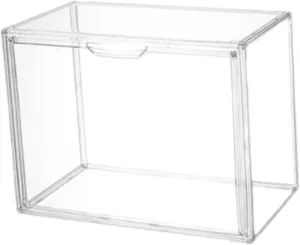 Bag Storage Case Storage Cabinet Multifunction Practical Toy Storage Box Clear Handbag Organizer for Apartment Closet Bedroom, 36cmx17cmx27cm
