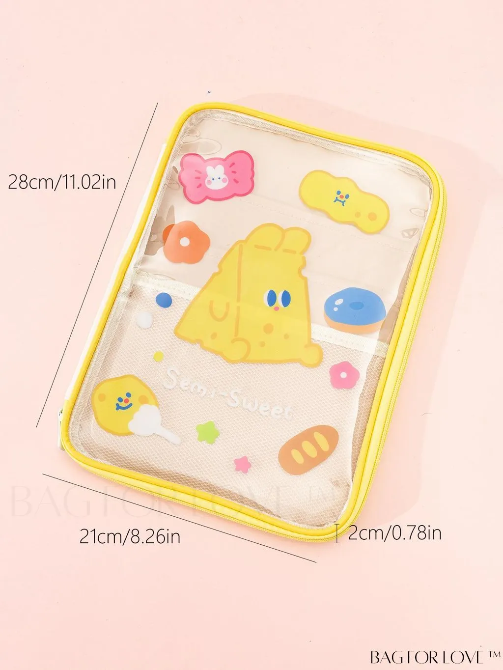BagForLove - Student Handheld Bag: Transparent & Visible with New Cartoon Design