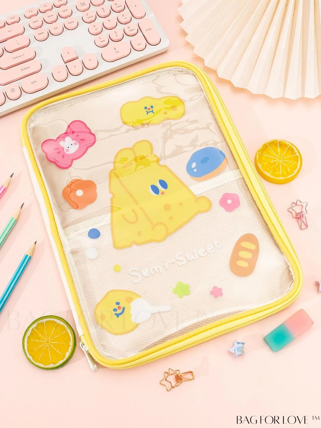BagForLove - Student Handheld Bag: Transparent & Visible with New Cartoon Design