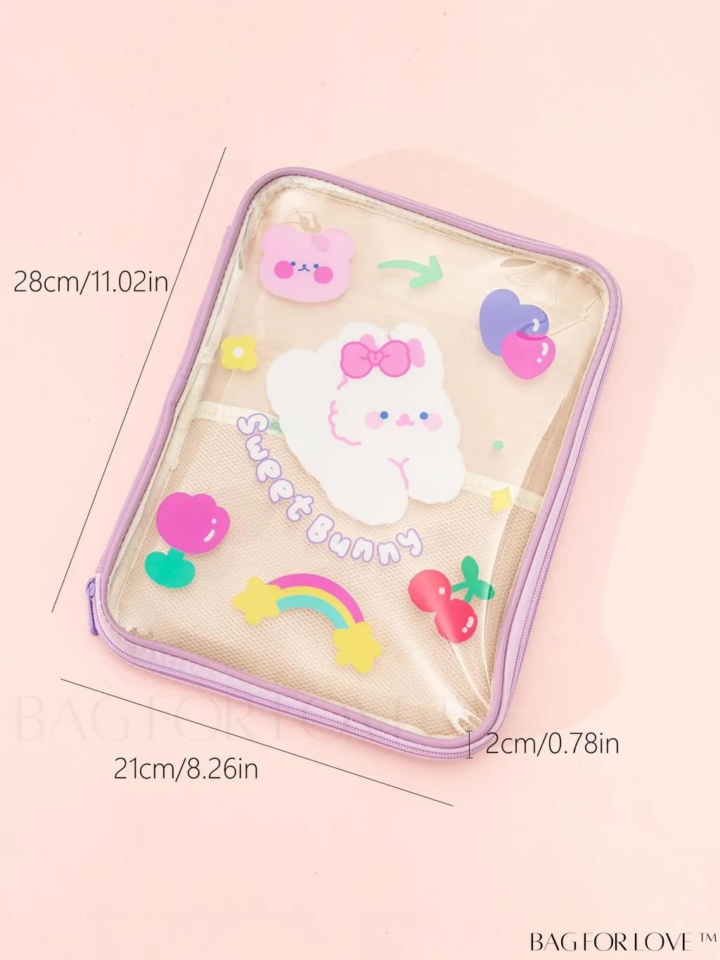 BagForLove - Student Handheld Bag: Transparent & Visible with New Cartoon Design