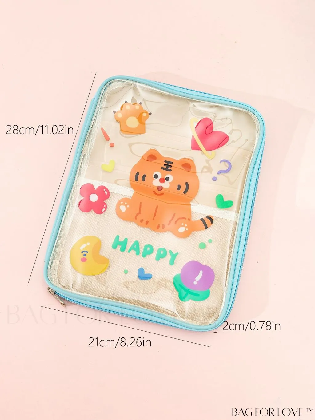 BagForLove - Student Handheld Bag: Transparent & Visible with New Cartoon Design