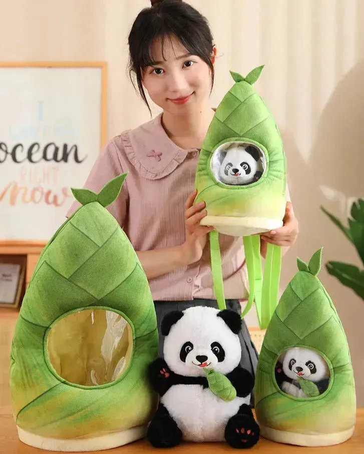 Bamboo Hideaway Panda Plushie