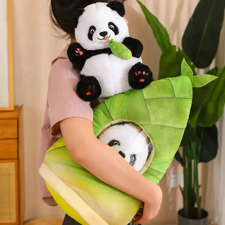 Bamboo Hideaway Panda Plushie