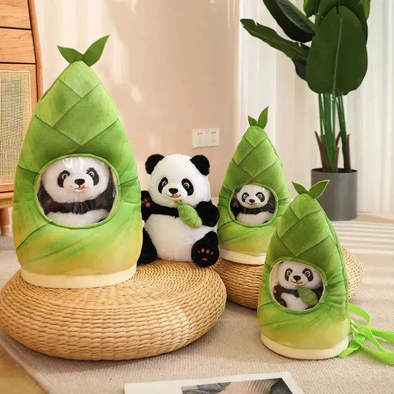 Bamboo Hideaway Panda Plushie