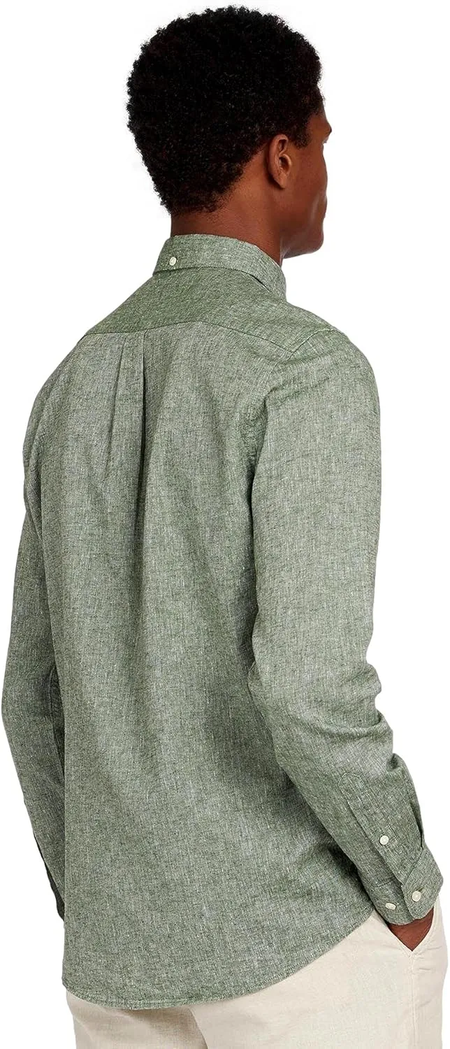 Barbour Men's Linen Mix 7 Tailored L/S Button Down,