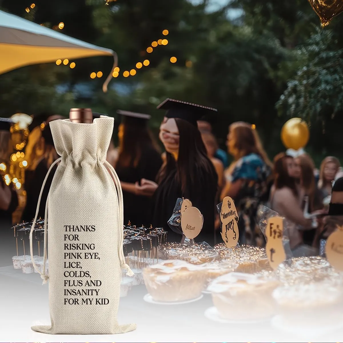 BARREEMO Teacher Gifts for Women Men Teachers Day Appreciation Gifts Birthday Gifts for Teachers Teacher Assistant Preschool Teacher Teacher Appreciation Wine Bottle Bag