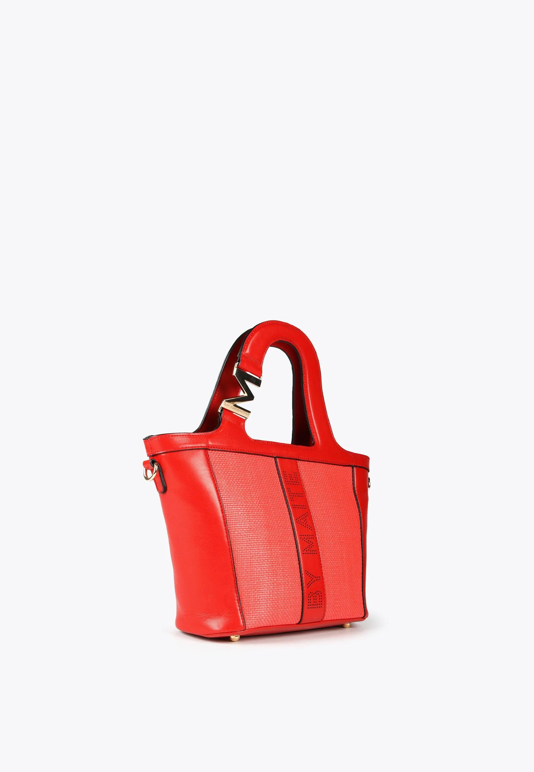 Basket-style crossbody bag