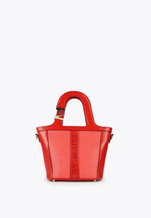 Basket-style crossbody bag
