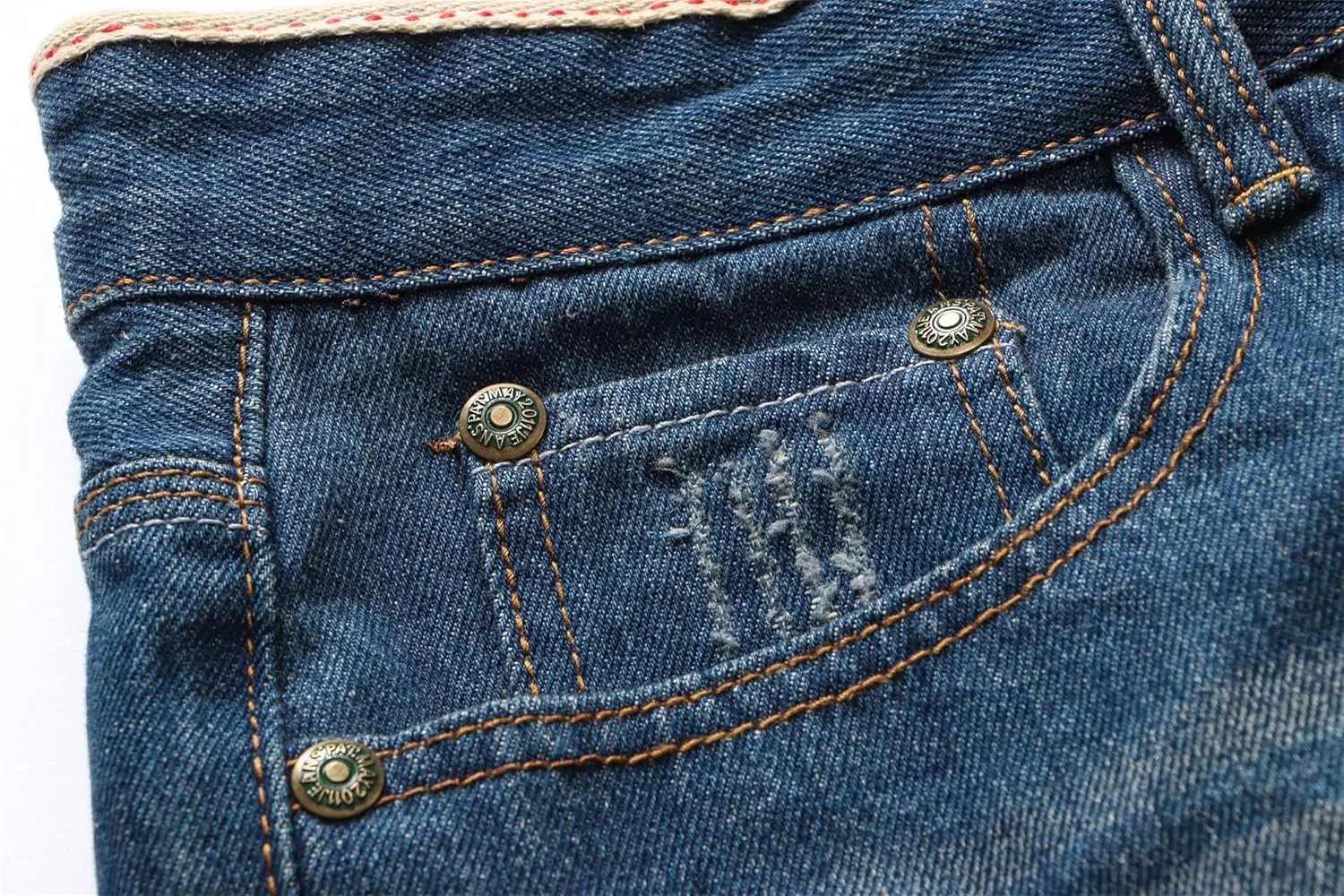 Betusline Mens Jean Shorts Distressed Ripped Denim Shorts Summer Casual Classic Straight Short Jeans