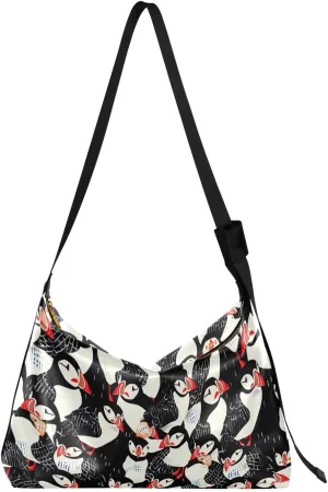 Bird Red-billed Gull Crossbody Bag for Women Men with Adjustable Strap PU Leather Shoulder Hobo Purse Bag 20856289