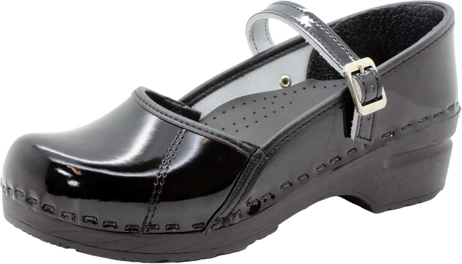 BJORK Swedish Comfort Women's Marcella Mary Jane Leather Clogs
