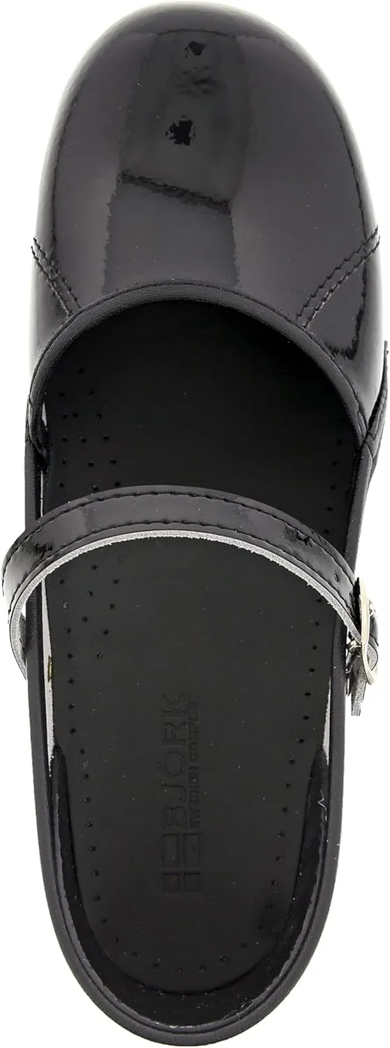BJORK Swedish Comfort Women's Marcella Mary Jane Leather Clogs