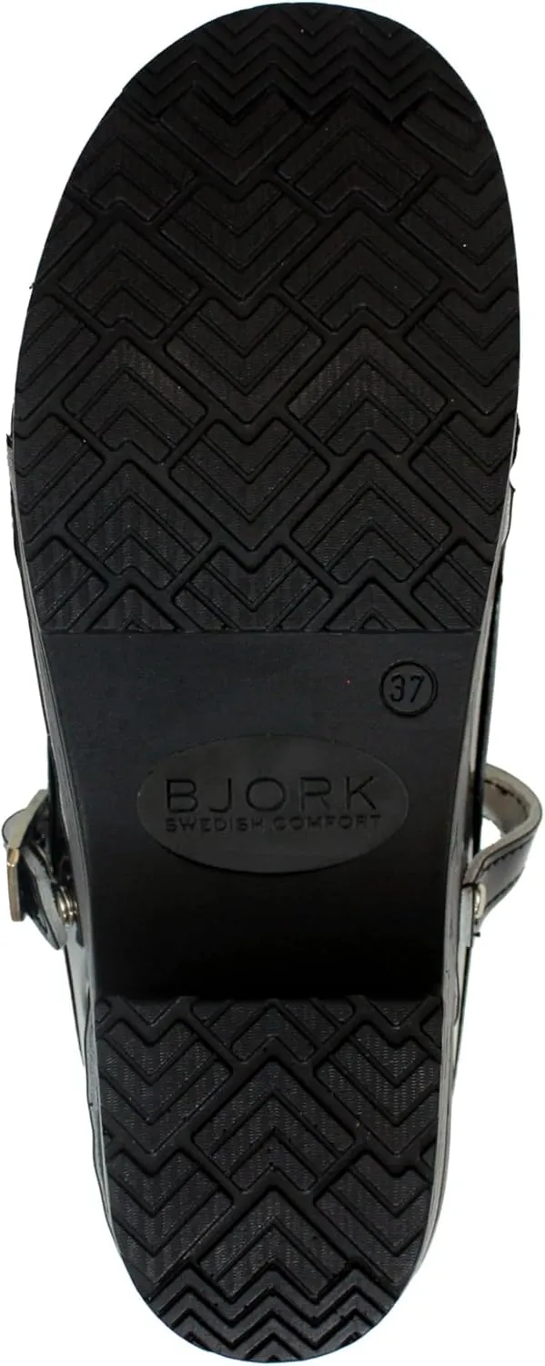 BJORK Swedish Comfort Women's Marcella Mary Jane Leather Clogs