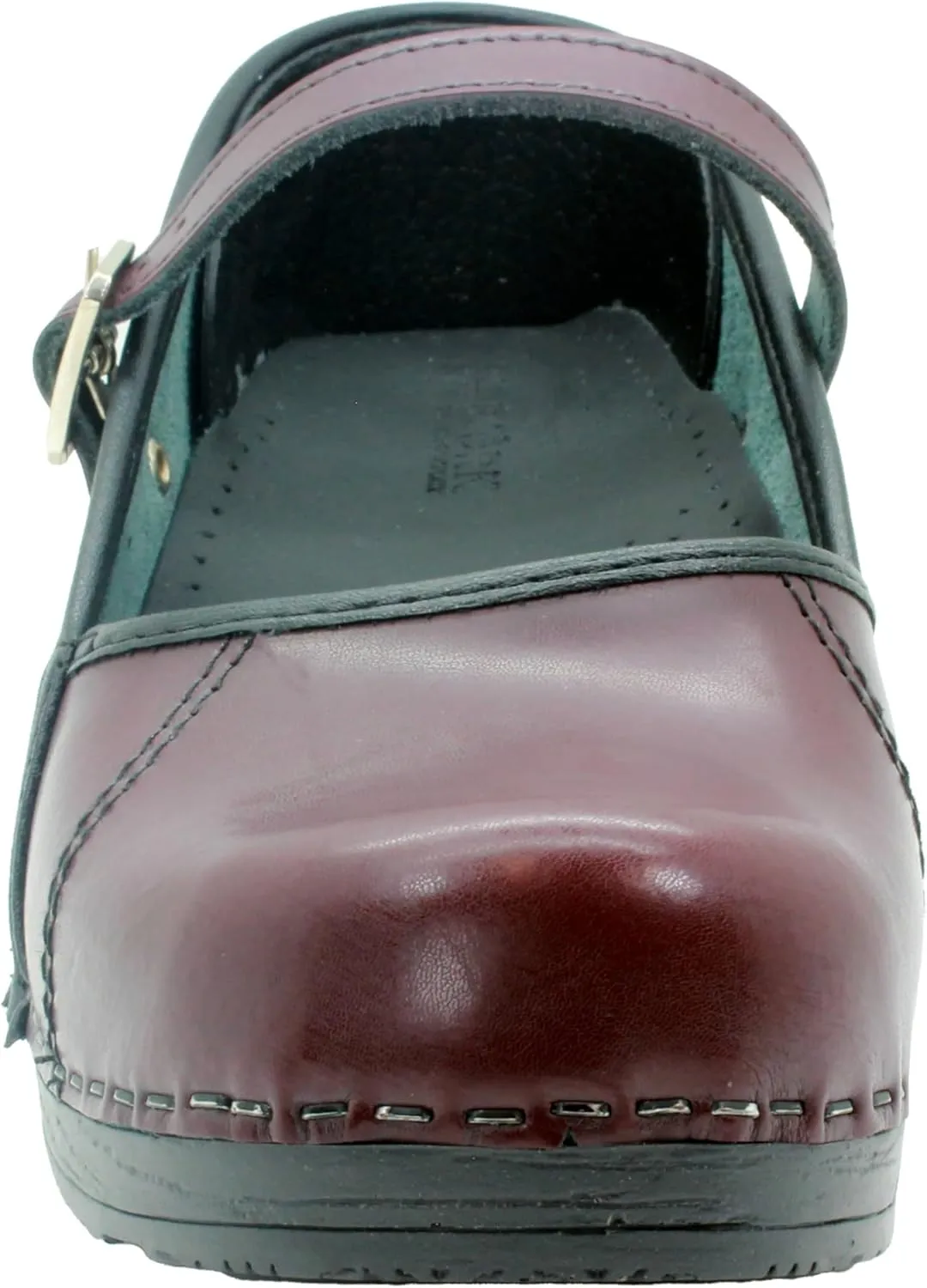 BJORK Swedish Comfort Women's Marcella Mary Jane Leather Clogs
