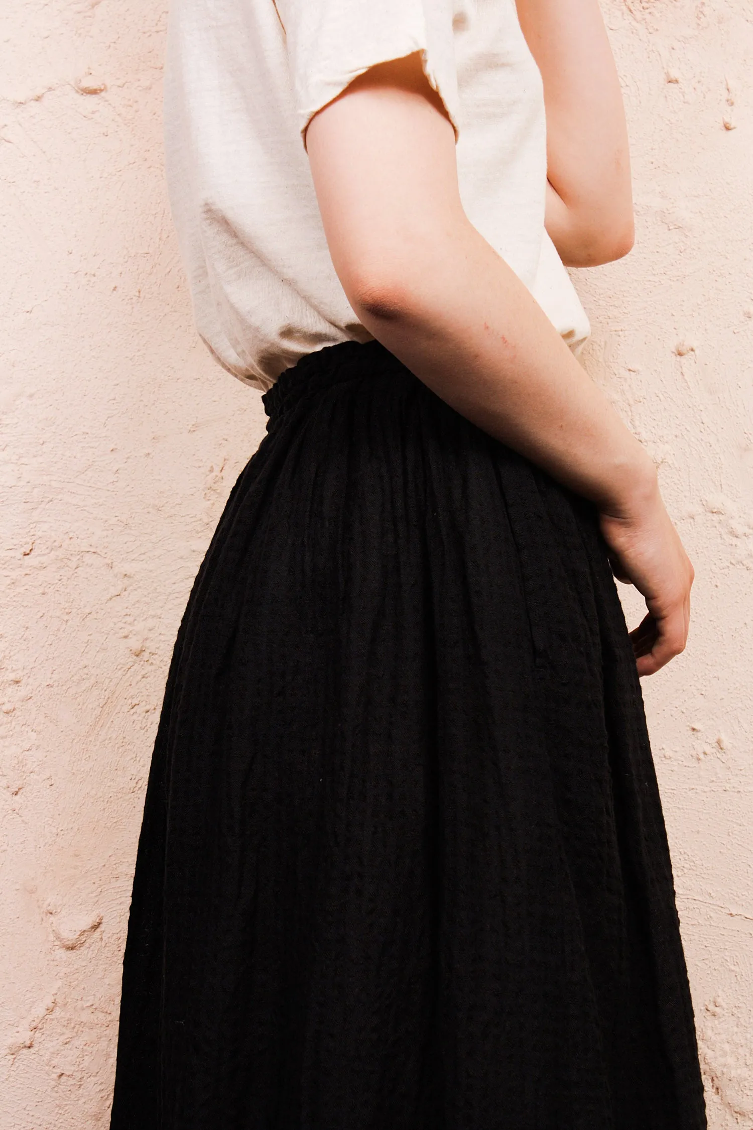 Black Boil Washer Skirt