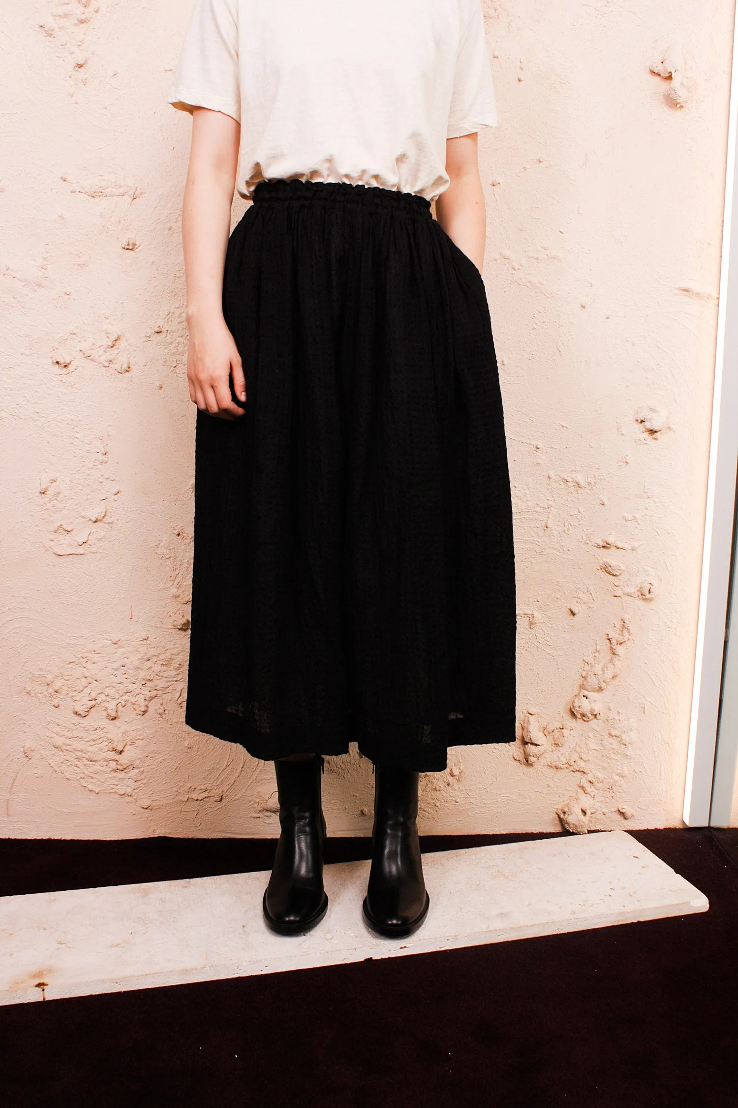 Black Boil Washer Skirt