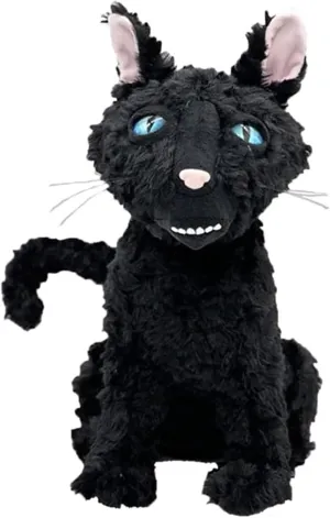 Black Cat Plush Toy, 11.8" Black Cat Stuffed Animal Plush Pillow, Ugly Cat Plush Doll, Preparing Christmas and Birthday Gifts for Fans, Boys and Girls