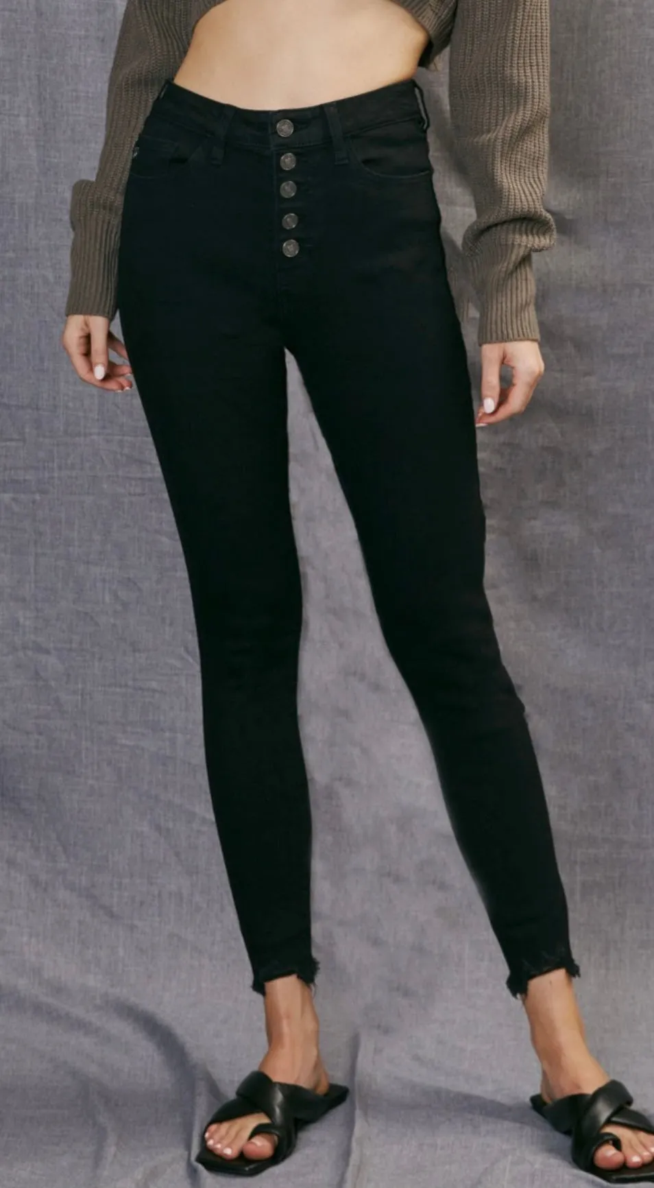 Black skinny Kancan