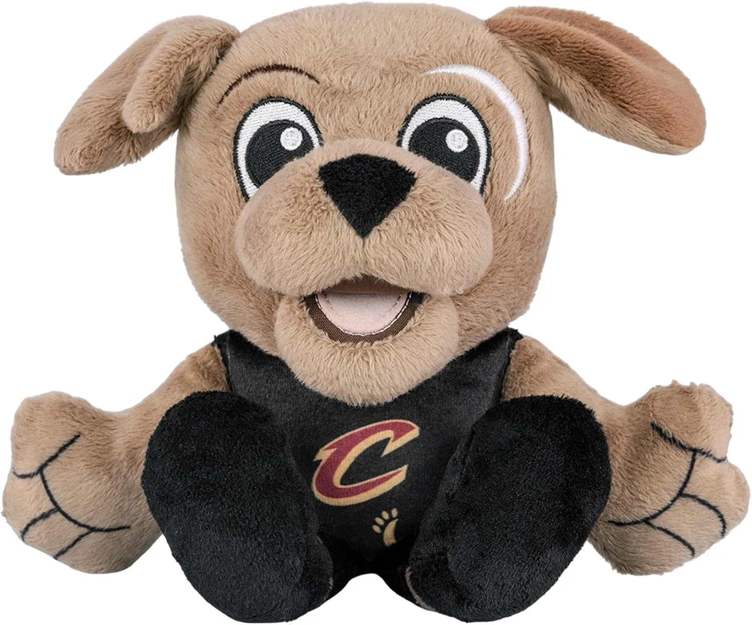 Bleacher Creatures Cleveland Cavaliers Moondog 8" NBA Kuricha Mascot Sitting Plush(Black Uniform) - Soft Chibi Inspired Mascot