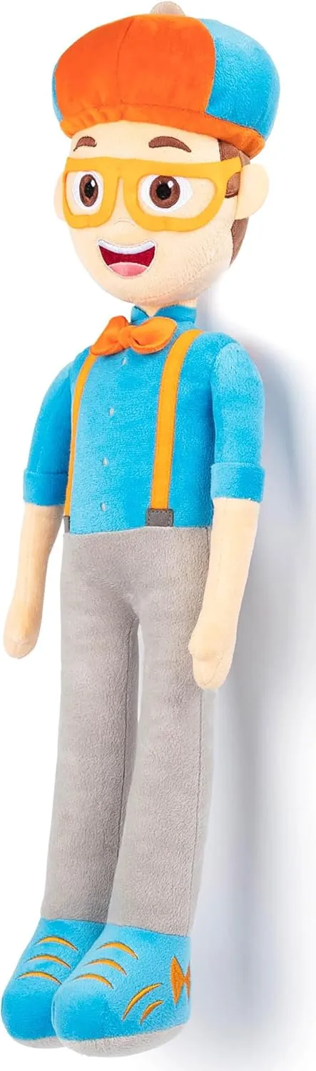 Blippi Plush Pillow Buddy - Super Soft Kids Character Pillow - Polyester Microfiber, 24 Inches