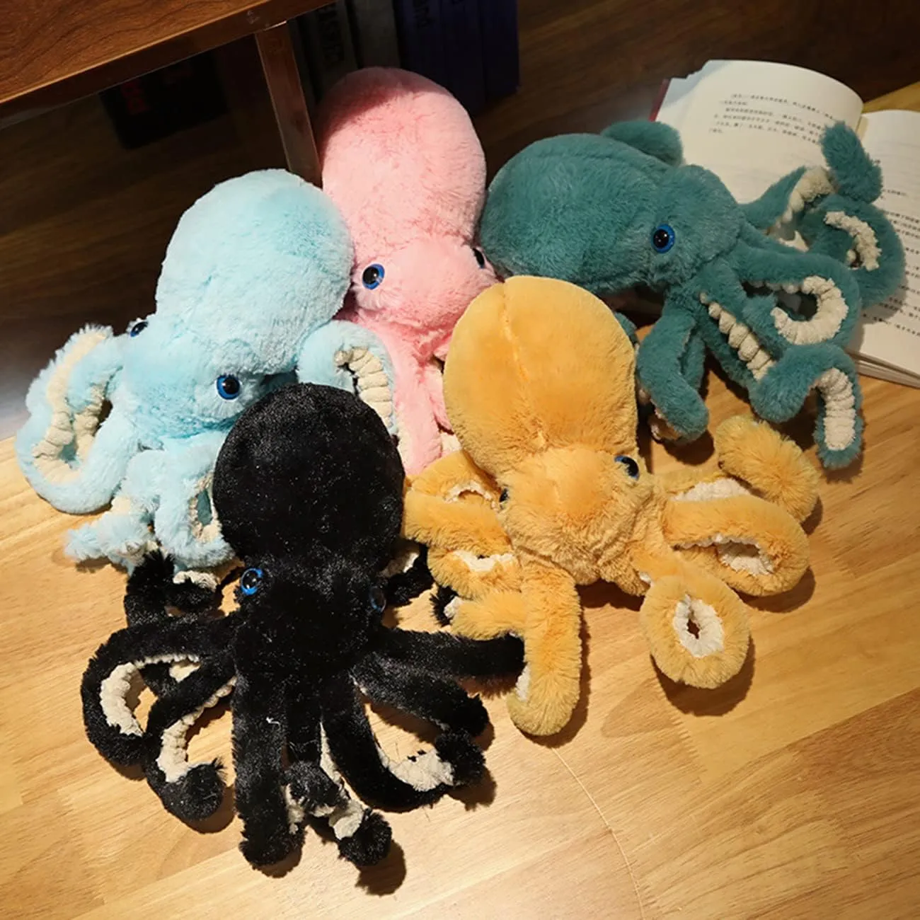Blue Octopus Plush Doll - 25.6-inch Stuffed Toy for Kids and Lovers - Perfect for Birthday, Christmas, Valentine's Day