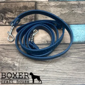 Blue Purse Bag Strap Silver Hardware
