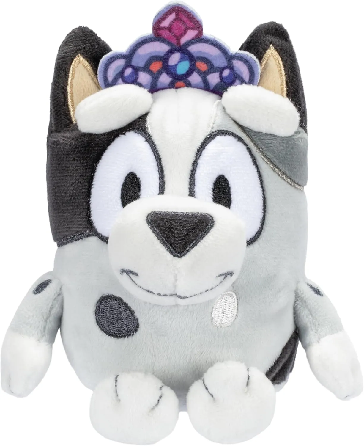 Bluey and Friends – 2 Pack Soft Stuffed Animals (Princess Muffin & Winton), Approximately 6 Inches – Cuddly Plush Toys for Kids, Embroidered Faces, Travel Size, Gift for Toddlers Ages 3 